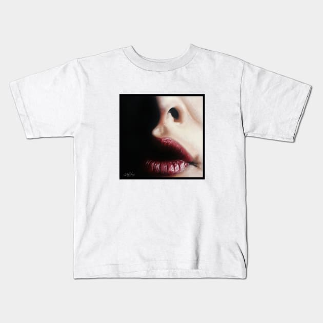 Lips Kids T-Shirt by baileyemilee